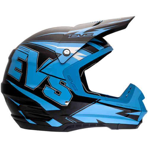 EVS Vortek T5 - Bolt musta-sininen kypärä